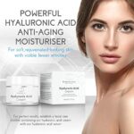 Hyaluronsäure Tages & Nachtcreme 50 ml, Anti Aging für Frauen & Männer mit Hyaluron hochdosiert, Feuchtigkeitscreme für Gesicht, Hals, Dekolleté, Augen, Elemental Care, Vegan Made in Germany – Bild 6