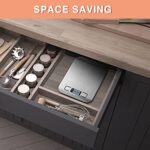 Letron, Küchenwaage Digital, 10KG Küchenwaage mit LCD Display und Tara Funktion, Küchenwaage zum Backen und Kochen, Messen von Zutaten, Schmuck so weiter, 1g – Bild 5