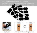 Vtopmart Grosse Vorratsdosen Set,Müsli Schüttdose & Frischhaltedosen, BPA frei Kunststoff Vorratsdosen luftdicht, Mehl, Zucker(Schwarz) – Bild 5