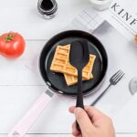 HOTEC 5 Stück Silikon Spatel Set Küchenutensilien zum Backen,teigschaber Kochen und Mischen Hitzebeständiger Antihaft-Silikon-Geschirrspüler in Lebensmittelqualität – Bild 2