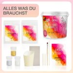 larella 3D Handabdruck-Set für Paare - mit 3 FARBEN - Geschenk-Idee für Pärchen & Familie - MADE in GERMANY - Gipsabdruck-Set für DIY Hände-Skulptur – Bild 2