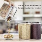 Wildone Frischhaltedosen, luftdicht, Vorratsdosen für Müsli und trockene Lebensmittel, Zucker, Mehl, Snacks, Backzubehör, auslaufsicher, mit schwarzem Verschlussdeckel, 2,5 l, 8 Stück – Bild 5