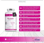 Der Testsieger 2022 Premium Kollagen Hyaluron Kapseln + Superfood Gojibeere und Grüntee - 180 Kollagen Kapseln vom Weiderind. 1000mg Kollagen Hydrolysat, Biotin, Selen, Zink, Vitamine C, B2, B3 – Bild 4