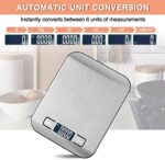 Letron, Küchenwaage Digital, 10KG Küchenwaage mit LCD Display und Tara Funktion, Küchenwaage zum Backen und Kochen, Messen von Zutaten, Schmuck so weiter, 1g – Bild 3