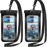 Syncwire wasserdichte Handyhülle Unterwasser Wasserfeste - 2 Stück 7 Zoll DOPPELT VERSIEGELT Wasserdicht Handy Hülle Handytasche für iPhone 13 Pro Max Mini 12 SE 11 XS XR X 8 7 6+ Samsung Huawei etc