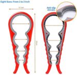 Otstar Glasöffner Flaschenöffner und Ringzugdosenöffner zum Öffnen von Hartnäckigen Deckeln, Design für Schwache Hände, Senioren, Arthritis – Bild 2
