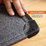 KIMIUP Schneidebrett kunststoff mit Saftrillen und rutschfeste Griffe, 3 Stücke, BPA-Free, Kunststoff Schneidebretter Marmor,professionelles Schneidebrett-Set, spülmaschinenfest – Bild 5