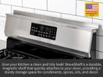 Stoveshelf – Schwarz – 76,2 cm – Magnetisch Herd Regal für Küche Herd, Spice Rack, Küche Aufbewahrung Lösung, Zero Installation – Bild 2