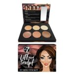 W7 Lift & Sculpt Creme Contour Set – Make-up Palette zum Abdecken, Highlighten und Konturieren – Schritt-für-Schritt-Anleitung enthalten