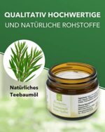 Dr. Ehrlichs Gesundkatalog Akne Salbe mit Teebaumöl - naturreine Anti-Pickel-Creme - antibakterielle Gesichtscreme für unreine Haut – Bild 3