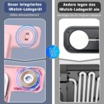 Kabelloses Ladegerät, Ladestation Apple Watch und iPhone, 18w Faltbarer 3 in 1 Wireless Charger, Kompatibel mit iPhone14/13/12/11/Pro/Xs/Xs Max/Xr/X/Se/8/8 Plus/iWatch 7/6/5/4/3/2 Airpods 3/2/Pro – Bild 4