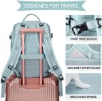 SZLX Grosser Reiserucksack Damen, Handgepäck Rucksack,Wanderrucksack Wasserdichter Outdoor-Sportrucksack Lässiger Tagesrucksack Schultasche Fit 14 Zoll Laptop mit USB-Ladeanschluss Schuhfach – Bild 6