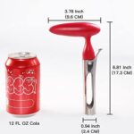 Apfelentkerner, Newness Premium Apfelausstecher Apfelkernausstecher Apfel Entkerner, Edelstahl Apple Corer Pear Core Entferner Werkzeug für Home & Küche mit scharfer gezackter Klinge Angle Handle – Bild 7