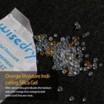Wisedry Silica Gel Sachets Beutel mit Orangenperlen Feuchtigkeitsanzeige Trockenmittel Packs Feuchtigkeitsabsorber zur Entfernung von Lufttrockner Feuchtigkeit, Lebensmittelqualität – Bild 8