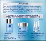 NIVEA Hydra Skin Effect Nachtcreme – Regenerierende Gel-Creme mit Hyaluron für 72h Feuchtigkeit (50 ml) – Bild 12