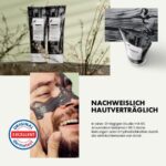 Eclat Skincare, Aktivierte Bambuskohle Gesichtsmaske, Peel Off Gesichtsmaske mit Kaolin, Bentonit Ton, Bio Aktivkohle, Mitesser Entferner Maske, Poren-Reduzierung, Akne-Reinigung, Tiefenreinigung der Haut - Vegan – Bild 6
