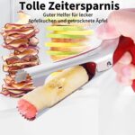 Apfelentkerner, Newness Premium Apfelausstecher Apfelkernausstecher Apfel Entkerner, Edelstahl Apple Corer Pear Core Entferner Werkzeug für Home & Küche mit scharfer gezackter Klinge Angle Handle – Bild 3