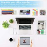 Vtopmart 25 Stücke Schubladen Ordnungssystem mit 4 Grössen, Schubladen Organizer, Klar Kunststoff Organizer Schublade, Schminktisch Organizer Einsetzbar für Makeup Organizer, Küchen, Bad, Büro – Bild 6