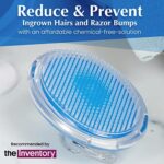Nass- & Trockenbürste - Peeling Körper - Körperbürste zur Behandlung von Eingewachsenen Haaren und Rasierbrand - Gesicht, Achselhöhle, Beine, Hals, Bikinizone - Seidig Glatte Haut - von Dylonic – Bild 2