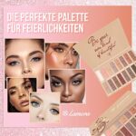 Beste Lidschatten Palette Nudetöne - Vegane Augenpalette - Eyeshadow Make Up Kosmetik - 16 Hochpigmentierte Warme Natürliche Farben in Matt + Schimmer + Glitzer - Lamora Exposed – Bild 6