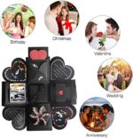 Komake Überraschung Box, Explosion Box, DIY Geschenk Scrapbook und Foto-Album für Weihnachten/Valentine/Jahrestag/Geburtstag/Hochzeit – Bild 4