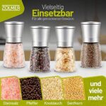 ZOLMER Gewürzmühlen Set – Edle Salz- & Pfeffermühle mit Keramikmahlwerk – Bild 4