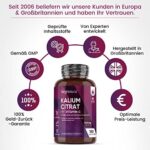 Kalium mit Vitamin C Tabletten - 1380mg Kaliumcitrat mit 80g Ascorbinsäure - 180 vegane Tabletten & 3 Monate Vorrat - Kalium trägt zu einem normalen Nervensystem & Blutdruck bei (EFSA) - WeightWorld – Bild 5
