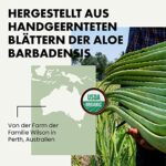 Eclat Skincare, Bio Aloe Vera Gel für Gesicht, Haare und Körper, 100% natürliches Bio Aloe Vera Gel für die Hautpflege nach der Sonne, beruhigend, feuchtigkeitsspendend, handgeerntet und kaltgepresst in Australien – Bild 4