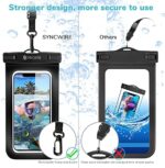 Syncwire wasserdichte Handyhülle Unterwasser Wasserfeste - 2 Stück 7 Zoll DOPPELT VERSIEGELT Wasserdicht Handy Hülle Handytasche für iPhone 13 Pro Max Mini 12 SE 11 XS XR X 8 7 6+ Samsung Huawei etc – Bild 2