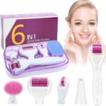 ZITFRI 6-in-1 Derma Roller – Microneedling für Körper & Gesicht, Anti-Falten, Akne & Narben