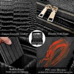Kosmetiktasche, 3 Lagen Grosse Kapazität Professionelle PU Leder Make Up Organizer Tasche wasserdichte Reise Portable Artist Schminktasche mit Verstellbaren Teilern und Riemen – Bild 4