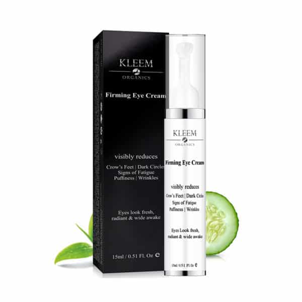 Kleem Organics, BIO Augencreme gegen Falten und Augenringe, Tränensäcke, Krähenfüsse & Augenringe entfernen mit Hyaluron, Augencreme gegen Augenringe, Augencreme Männer & Frauen