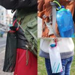 maxin Faltbarer Wasser-Flaschen-Satz von 3, Flexible zusammenklappbare Wiederverwendbare Wasser-Flaschen für das Wandern, Abenteuer, das Reisen, 700ML. – Bild 6