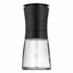 WMF Trend Salzmühle Pfeffermühle 14 cm, unbefüllt, Gewürzmühle, Keramikmahlwerk, Kunststoff, Glas, schwarz