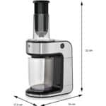 WMF Kult X Gemüsenudeln Spiralschneider elektrisch, Zoodle Maker, Zucchini Nudeln Schneider, 3 Schneideinsätze und Auffangbehälter – Bild 3
