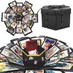 WisFox Überraschung Box, Kreative DIY Handgemachte Überraschung Explosion Geschenkbox Liebesgedächtnis, Scrapbooking Fotoalbum Geschenkbox zum Geburtstag Valentinstag Hochzeit Weihnachtsfest