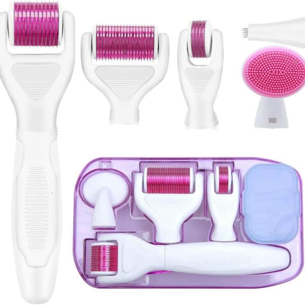 ZITFRI 6-in-1 Derma Roller – Microneedling für Körper & Gesicht, Anti-Falten, Akne & Narben