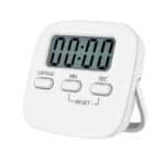 NIAGUOJI Küchentimer mit grossem LCD-Display, digitaler Küchentimer zum Kochen, magnetische Stoppuhr, Timer mit lautem Wecker, Eieruhr, weiss