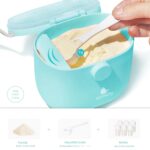 Milchpulver Portionierer baby, Termichy Milchpulver Spender, 250g luftdichter tragbarer Milchpulver Behälter für Reisen, mit Schaber und Löffel – Bild 6