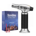 Sondiko Küchenbrenner S901 – Flambierbrenner mit Sicherheitsschloss für Crème Brûlée (Butan nicht enthalten)