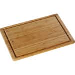 WMF Schneidebrett Bambus natur, 45 x 30 x 1,9 cm, Bambus Brett, Holzbrett gross, Tranchierbrett mit Saftrille, Küchenbrett klingenschonend