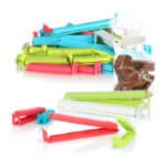com-four® Verschlussclips aus Kunststoff, Verschlussklammern in verschiedenen Grössen und Farben, Gefrierbeutel Clips, Beutelclipse für Cornflakes, Nüsse, Kaffee