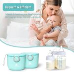 Milchpulver Portionierer baby, Termichy Milchpulver Spender, 250g luftdichter tragbarer Milchpulver Behälter für Reisen, mit Schaber und Löffel – Bild 7
