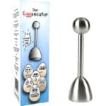 Uvori, Der Eggsecutor, Eierköpfer aus hochwertigem Edelstahl, zeitsparender Eierschneider, Eierschalensollbruchstellenverursacher, Bonus: Gratis eBook mit unwiderstehlichen Eier Rezepten