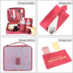 Coolzon Packing Cubes Koffer Organizer, 8 Stück Kofferorganizer Packtaschen Packwürfel mit Schuhbeutel Wäschebeutel Reiseorganizer Kleidertaschen für Rucksack – Bild 7