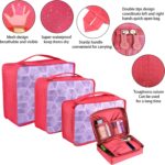 Coolzon Packing Cubes Koffer Organizer, 8 Stück Kofferorganizer Packtaschen Packwürfel mit Schuhbeutel Wäschebeutel Reiseorganizer Kleidertaschen für Rucksack – Bild 2