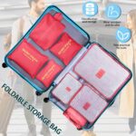 Coolzon Packing Cubes Koffer Organizer, 8 Stück Kofferorganizer Packtaschen Packwürfel mit Schuhbeutel Wäschebeutel Reiseorganizer Kleidertaschen für Rucksack – Bild 3