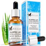 Eclat Skincare, Bio-Hyaluronsäure Serum für das Gesicht, Straffende, aufpolsternde, regenerierende Feuchtigkeitspflege Anti Aging Serum & Antioxidantien, Hydratisierendes Hyaluronsäure Gesichtsserum