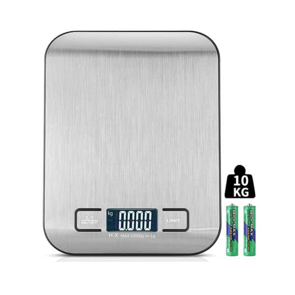 Letron, Küchenwaage Digital, 10KG Küchenwaage mit LCD Display und Tara Funktion, Küchenwaage zum Backen und Kochen, Messen von Zutaten, Schmuck so weiter, 1g