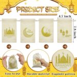 24 Stück Ramadan Sackleinen Taschen Eid Mubarak Taschen Leinen Kordelzug Geschenktüten Islamische Geschenke Klein Kordelzug Beutel Eid Taschen für Muslim Eid Mubarak Deko – Bild 9